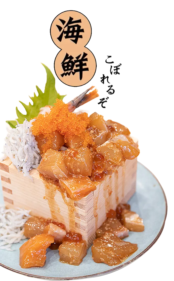 産地直送海鮮こぼれるぞ丼